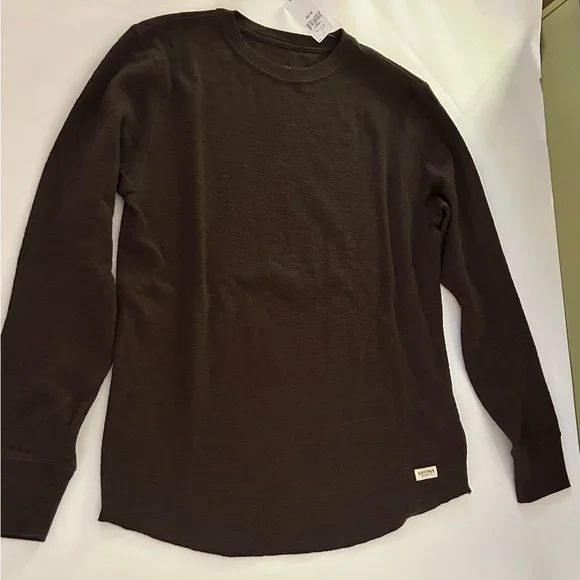 GAP Dark Brown Textured Knit Top - Picture 2 of 6